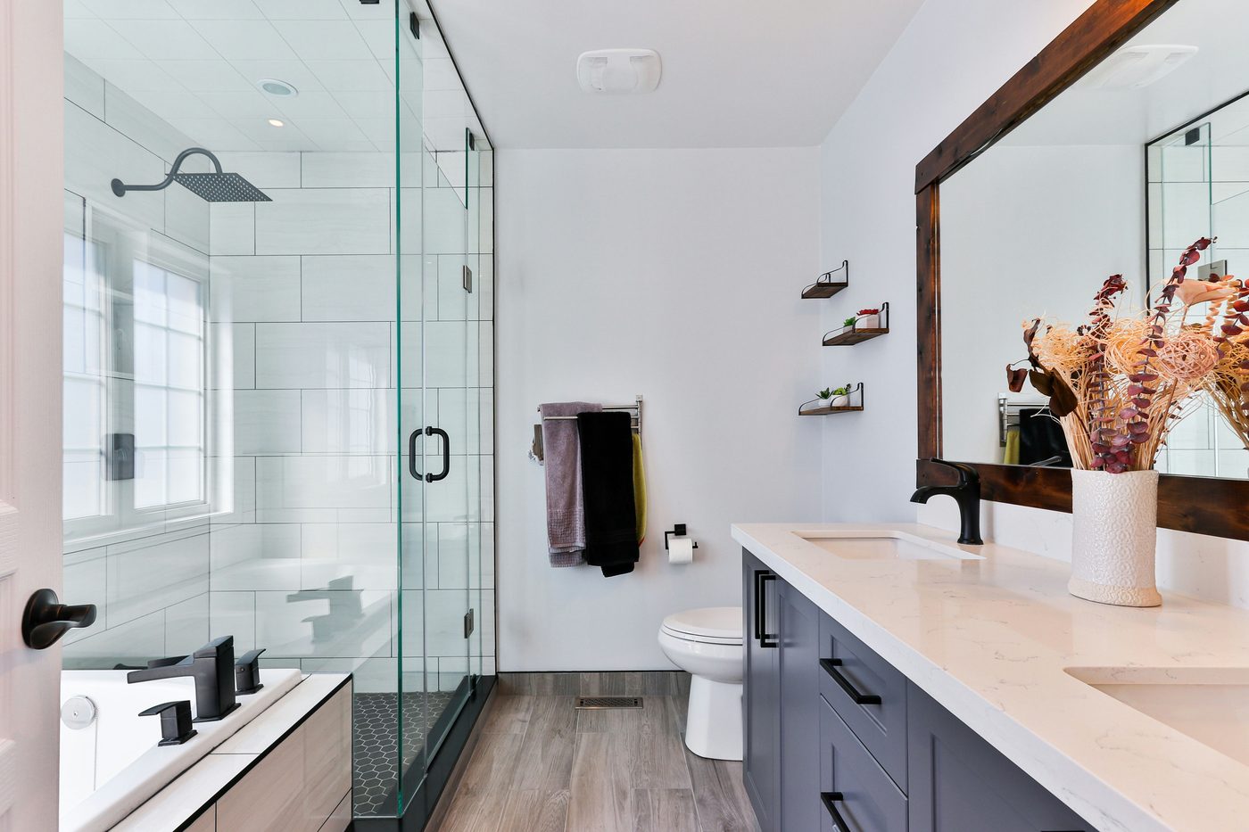 Bathroom Shower & Vanity Fit — Woodley
