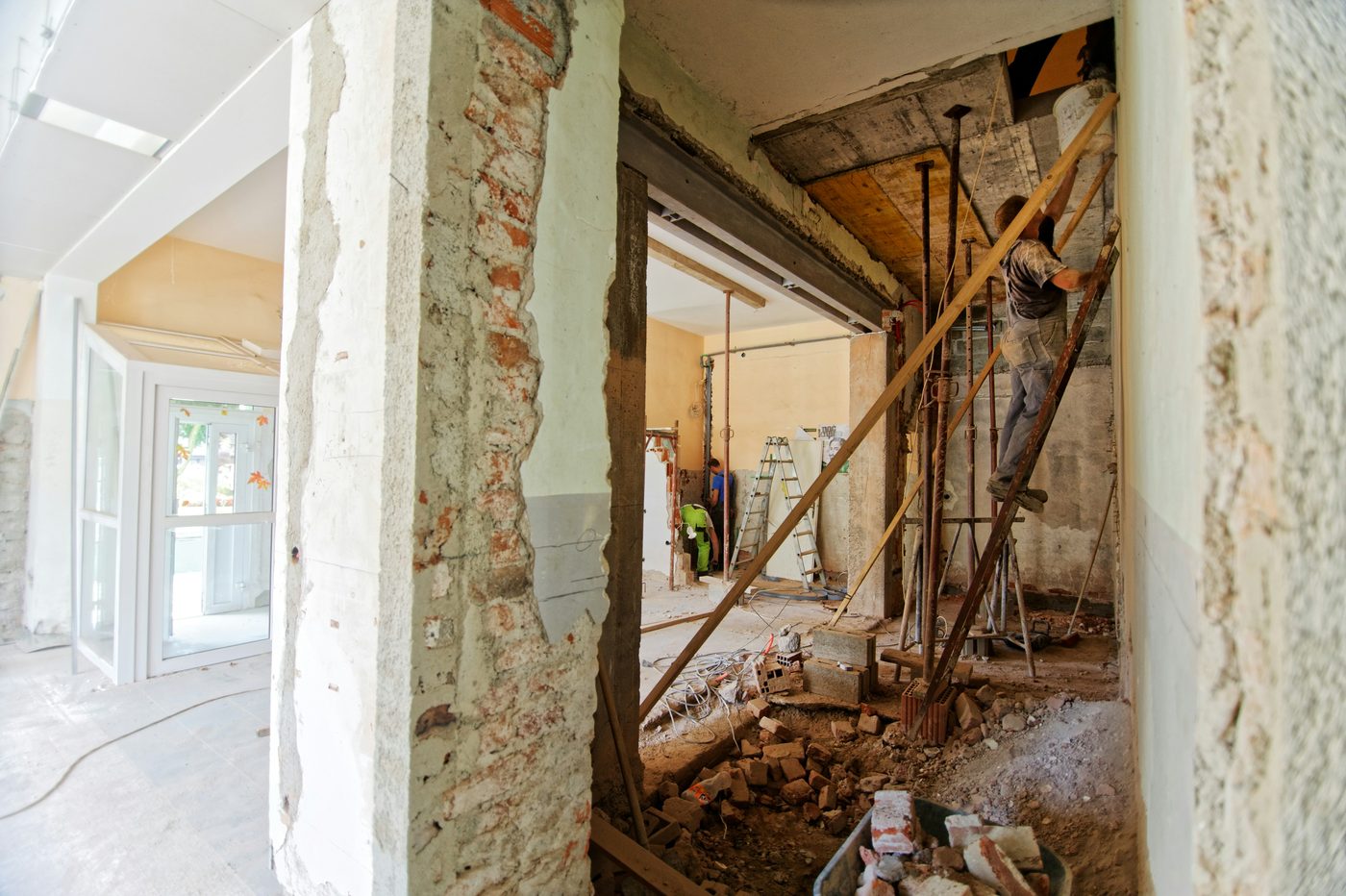 Renovation work in progress